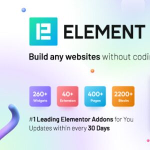 Element Pack - Addon for Elementor Page Builder WordPress Plugin